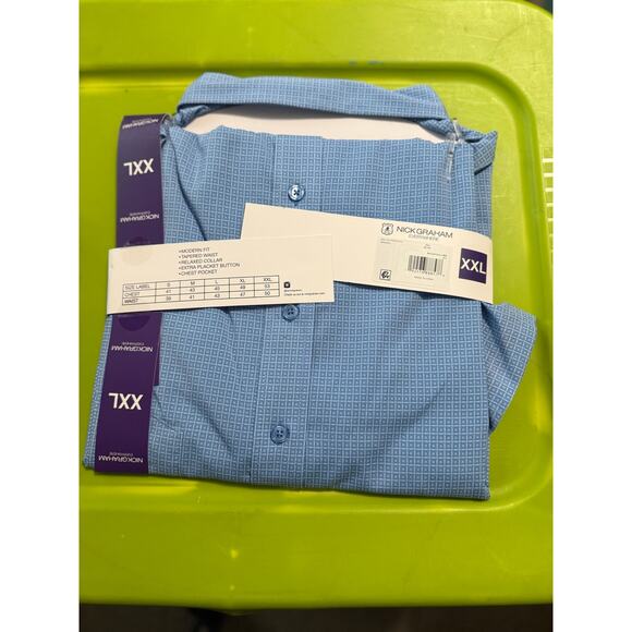 Performance Stretch Sport Button Down Shirt Men’s Size XXL - Picture 2 of 2